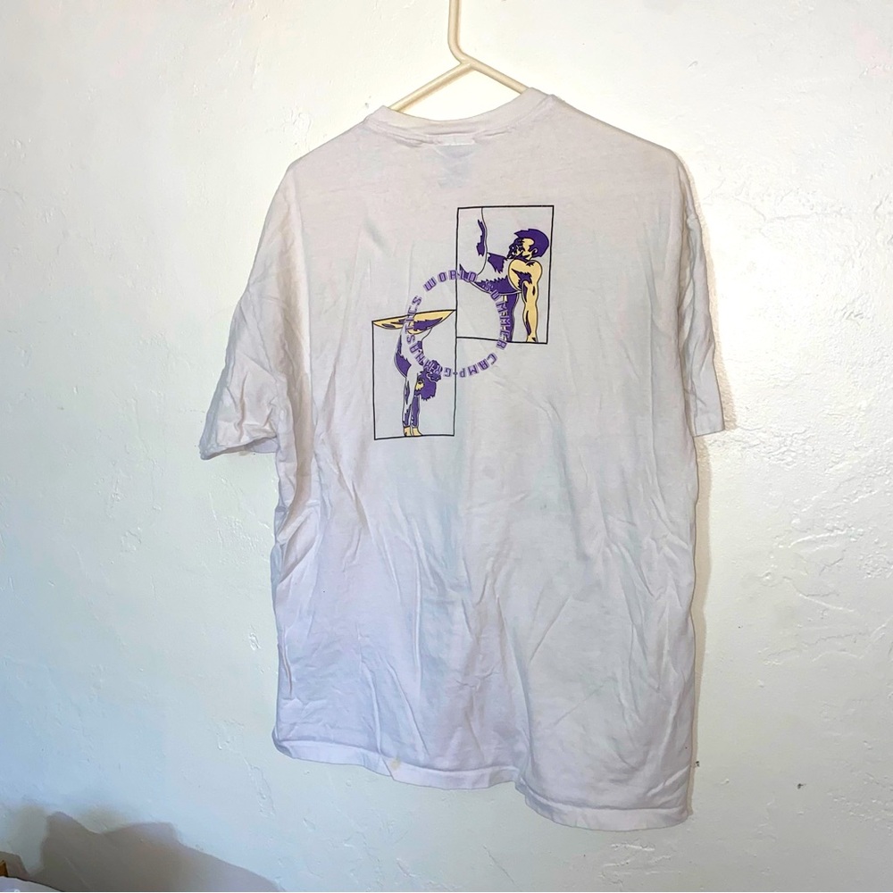 Vintage Single Stitch 80’s or 90’s Hanes Beefy-T Gymnastics Works Tucson T Shirt